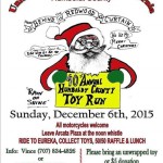 40th annual Humboldt County Toy Run 2015 poster
